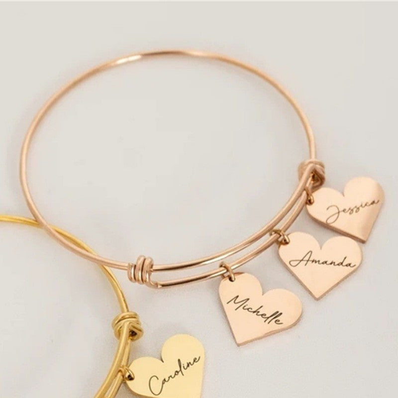 Personalized love bangle